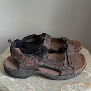 Dunham Nolan Men's 11 Java Brown Outdoor Comfort Sandals Hiking Waterproof Comfy